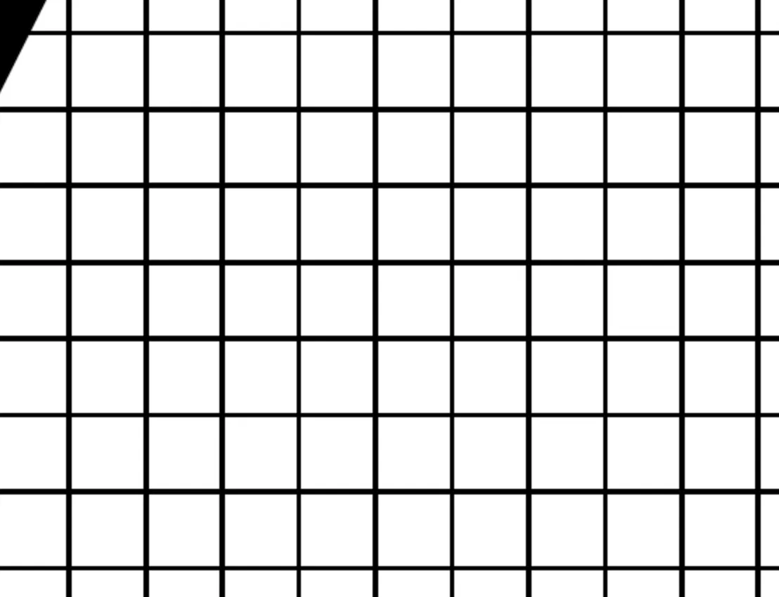 Zoomed in grid with unwanted thicker lines