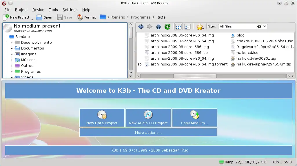 k3b screenshot