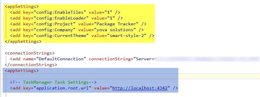 double <appSettings> conflict