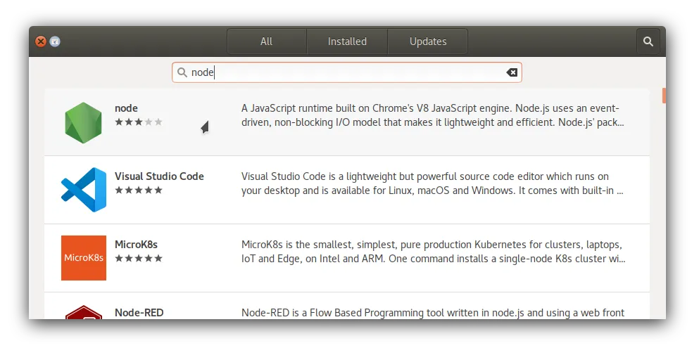 Node.js on Ubuntu Software