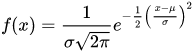 Normal distribution formula