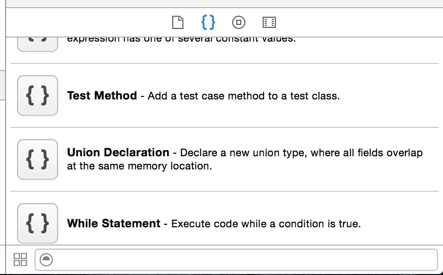 snippet library