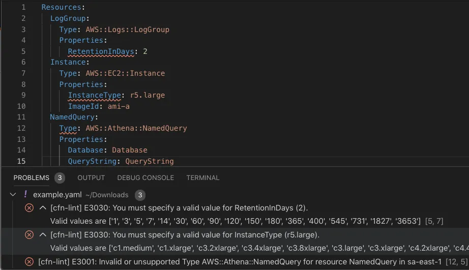 Visual Studio Code 扩展程序示例屏幕截图