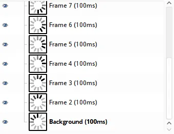 GIF frames in GIMP