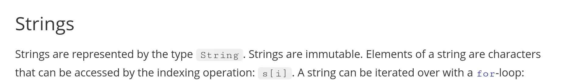 String is immutable