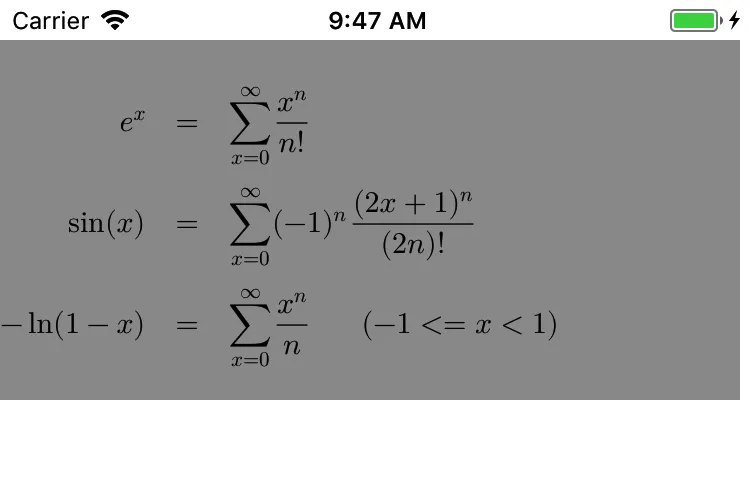 CSharpMath示例