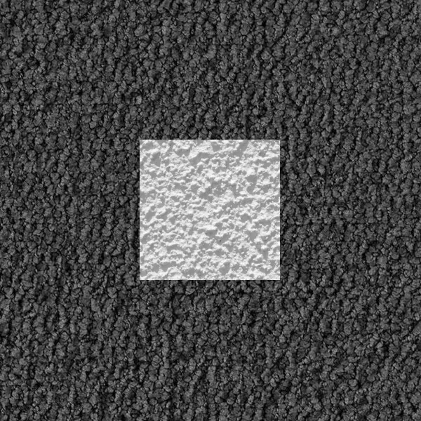 square textured object on a textured background