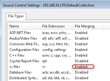 File merging option