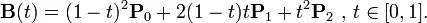 quadratic Bezier formula
