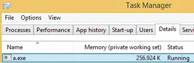 Windws 8 Memory usage