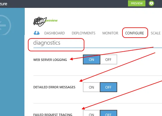 Azure WebSites Diagnostics