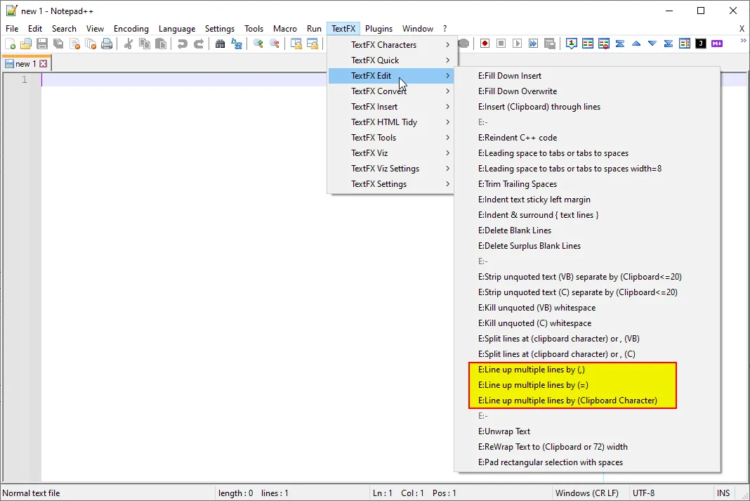 如何在Notepad++中垂直对齐逗号分隔的值？ csv Dev59