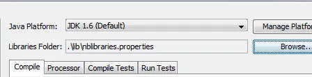 Properties dialog final Setup