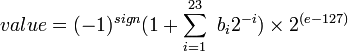 floating point formula