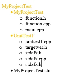 Folder structure