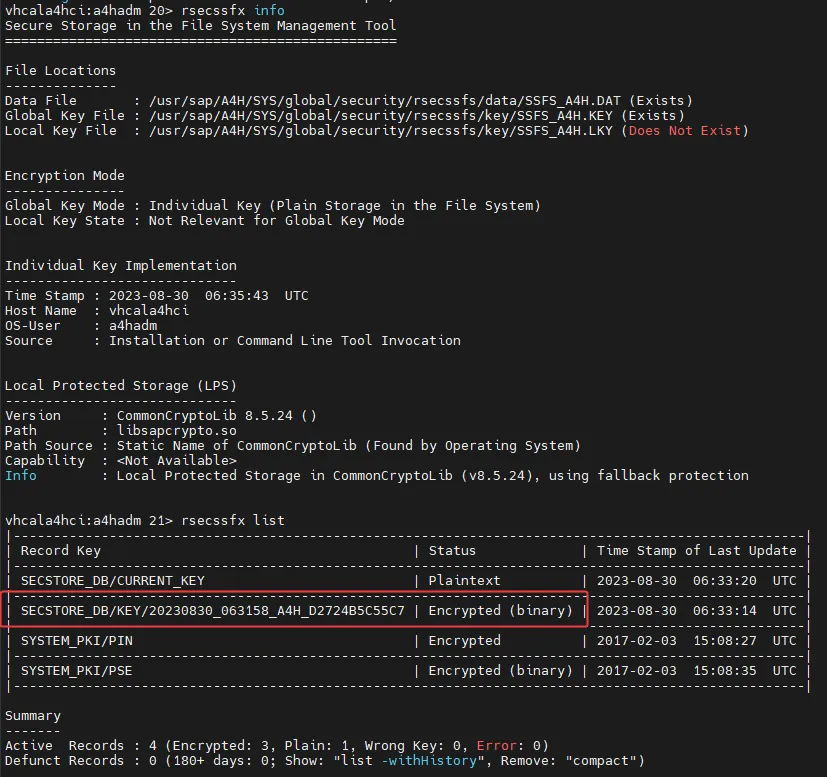 rsecssfx info/list