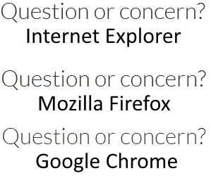 在IE、Firefox和Chrome浏览器中呈现的字体