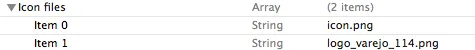 info.plist - Icons