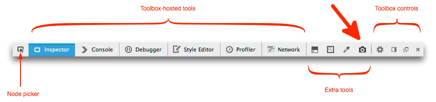 developer tools toolbar