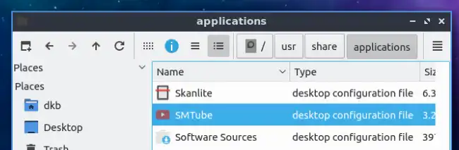 smtube in /usr/share/applications