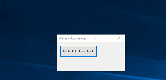 Popup without javascript injection
