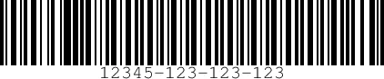 Code 128 with dashes