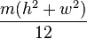 Moment of Inertia for a Rectangle