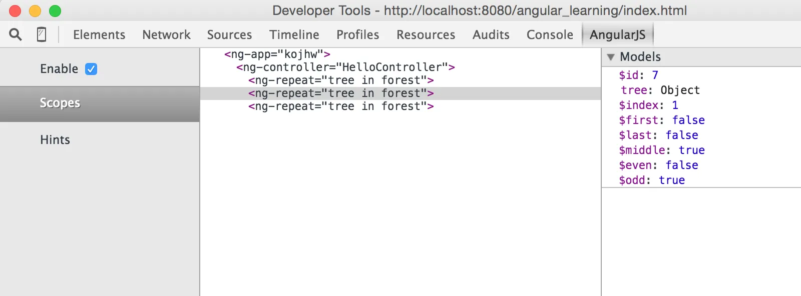 Batarang in Developer Tools