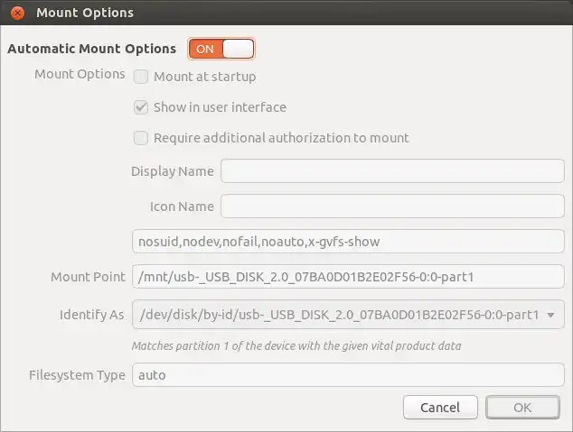 Mount Options