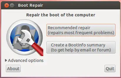 Boot-Repair主窗口