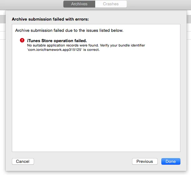 iTunes Store operation failed