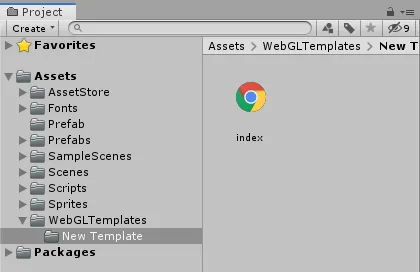 Unity WebGL New Template