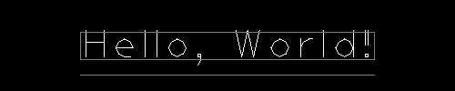 same with "bounding box" and baseline