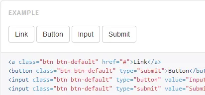 Boostrap v3 按钮的样例输出