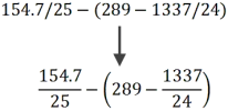 Illustration of math markup in Microsoft Word