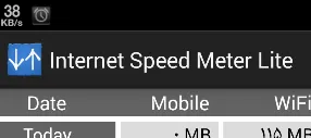 Internet speed in status bar of android![][1]