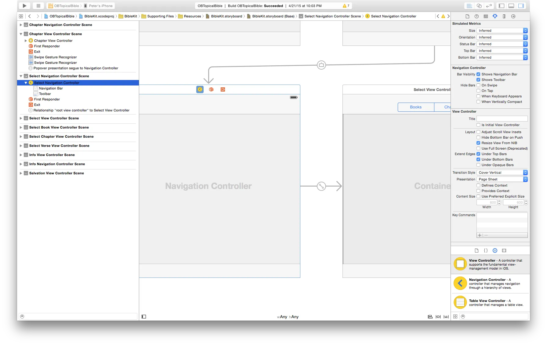 (Page sheet) presented view controller