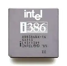 Intel 80386 chip