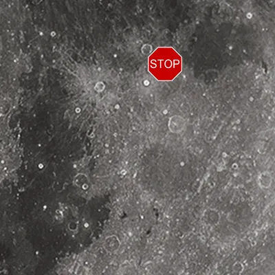 Stop on moon