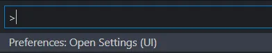 open settings