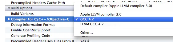 CGG 4.2在xcode 4.2中的截图