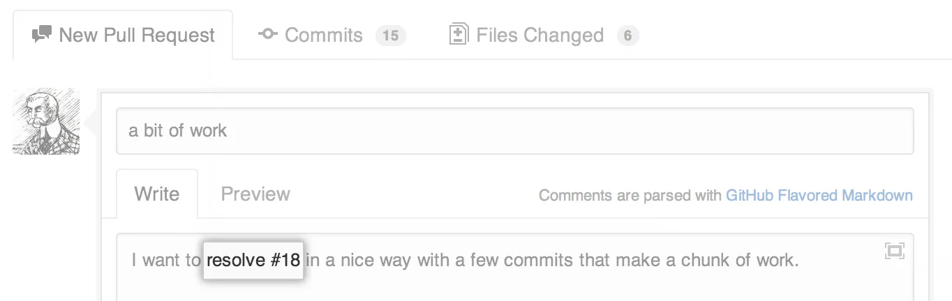 comment on pull request