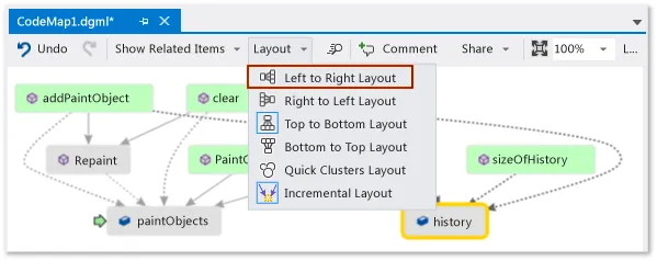 Code map working example