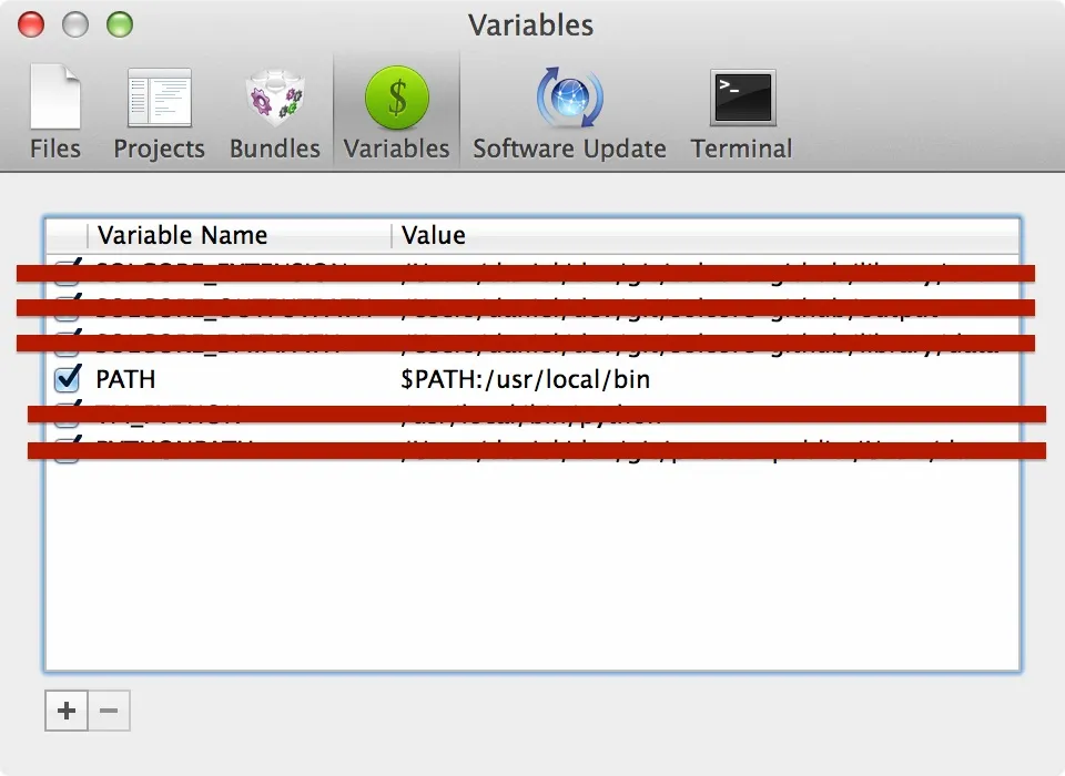 Updating the PATH variable in TextMate2 preference pane