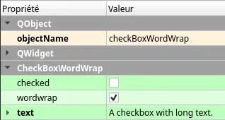 CheckBoxWordWrap properties