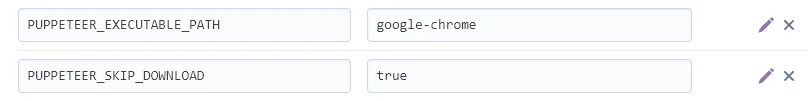 env variables