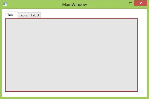 Main WPf window after add tab3