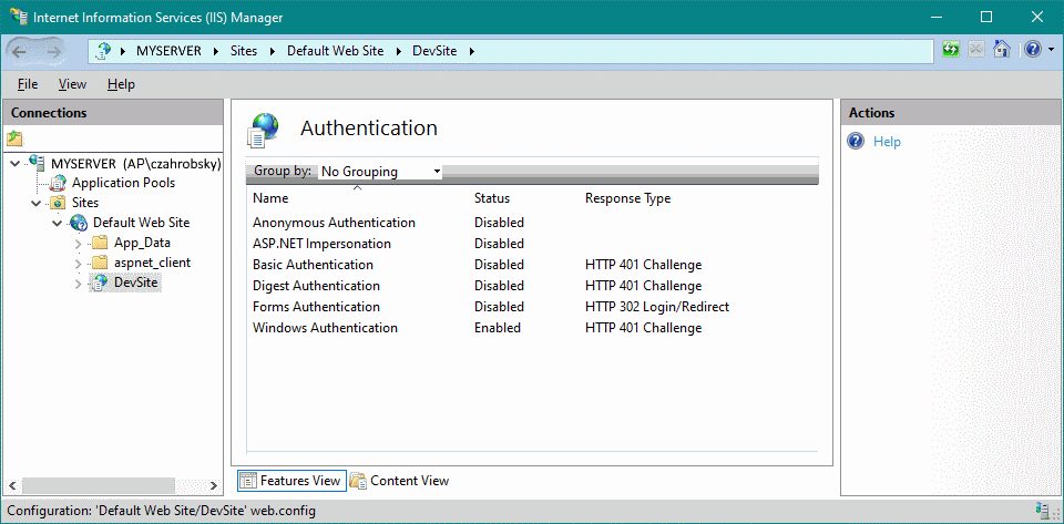 IIS-Windows-Authentication
