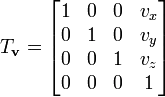 Translation matrix