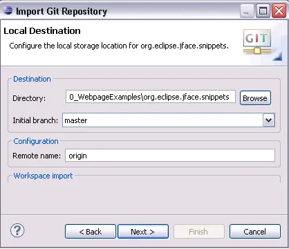 Import Git Repository